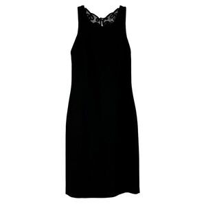 Laundry By Shelli Segal Black Cocktail Lace Razor Back Tank Dress 8